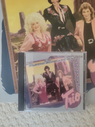 EMMYLOU HARRIS DOLLY PARTON RONSTADT TRIO LP 1987 US Warner Includes CD I & 2 - Picture 2 of 19