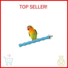 Hypeety Wood Perch Stand Paw Grinding Stick Toy Colorful Pet Bird Cage Stand Pla