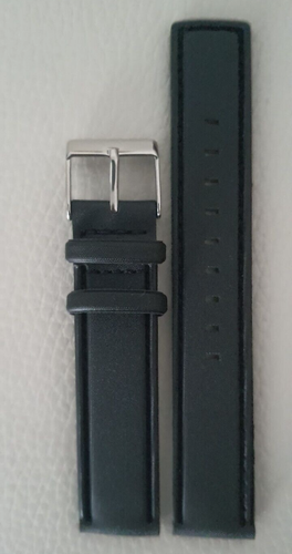 Bracelet De Montre Klokers Synthétique Noir Largeur 20mm - Neuf Sans étiquette, Unisexe, Point Bleu/jaune/noir
