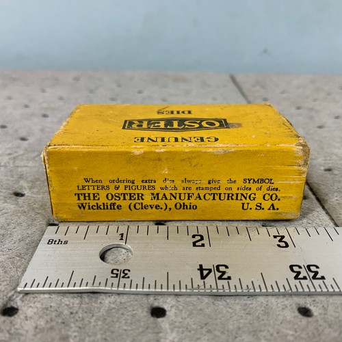 Genuine OSTER Quad 300 Carbon Steel Bolt Cutting Dies High Speed 5/8” N.C. HS - Picture 6 of 10