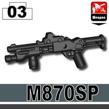870SP Tactical Shotgun compatible with toy brick minifigures