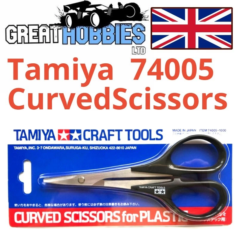 Tamiya 74005 Curved Scissors RC Car Body Plastic Model Craft Tools