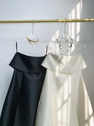 Toteme Wool Blended A-line Dress Strapless Sleeveless Midi Dress for Women - Picture 8 of 15