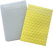 3D Plastic Embossing Folder Honeycomb Pattern Paper Crafts Plastic Hexagon Tex