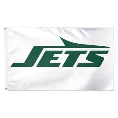 For New York Jets Football fans 3x5 ft White Flag - Ideal NFL Gift Banner