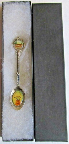 #274) SILVER PLATED TEA SPOON GRETNA GREEN OLD BLACKSMITHS SHOP ANVIL WEDDINGS - Picture 2 of 2