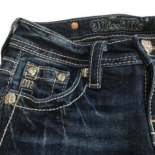 Pantalones Cortos de Jean Miss Me Niñas Niños Talla 8 Bling Bermudas JK8161M 3 Pantalones Cortos - Imagen 13 de 17
