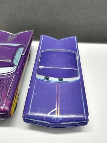 Disney Pixar Cars Chevy Impala Purple Ramone Lot of 2 Diecast & Wind Up  - Picture 7 of 11