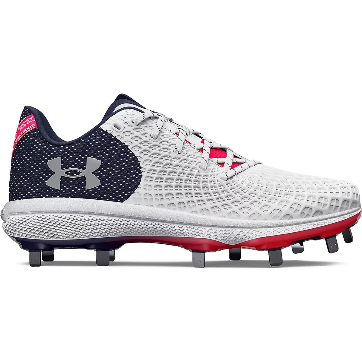Crampons De Softball Ringor Flite Rising Tides, Femme Taille 10, Blanc/rouge, Neufs