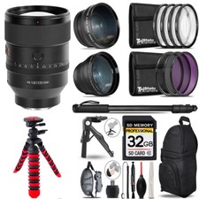Sony FE 135mm f/1.8 GM Lens -3 Lens Kit Monopod -32GB Kit