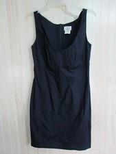 Moda Dress Size 8 Navy Blue Back Zipper Sleeveless Casual Work 