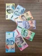 Indonesia Set 1000 2000 5000 10000 20000 50000 100000 Rupiah 2022 NEW USA SELLER