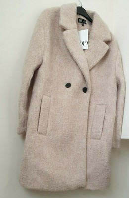 double breasted buttoned coat zara