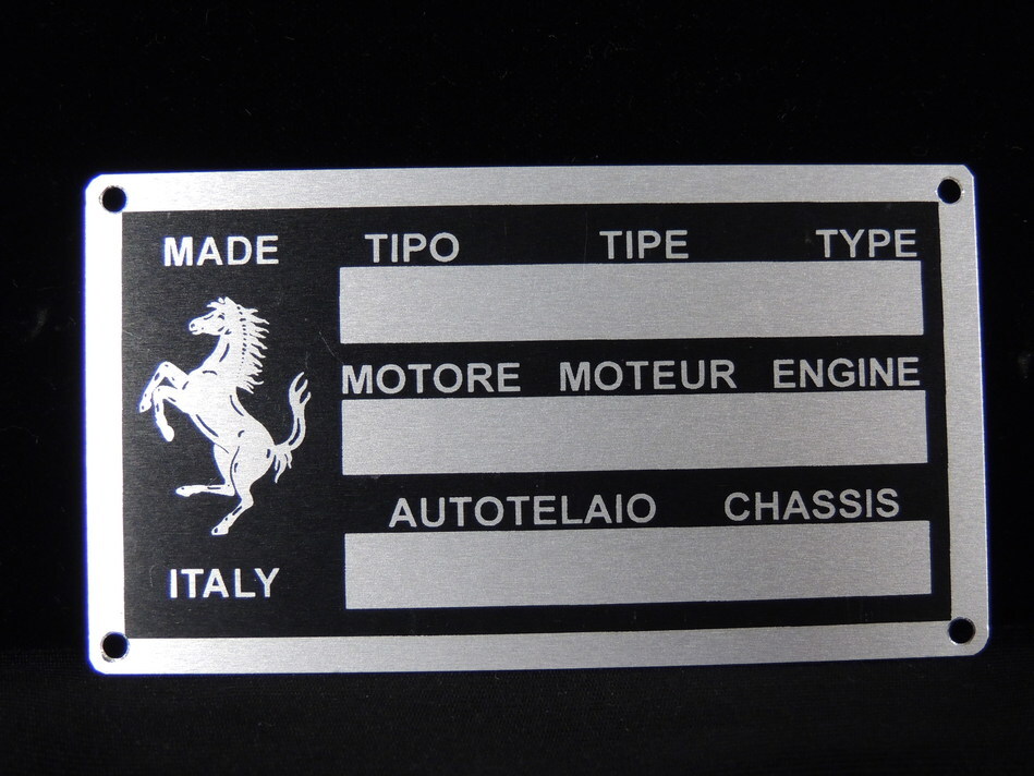 Engine Compartment Chassis Plate for vintage V12 Ferrari 250 275