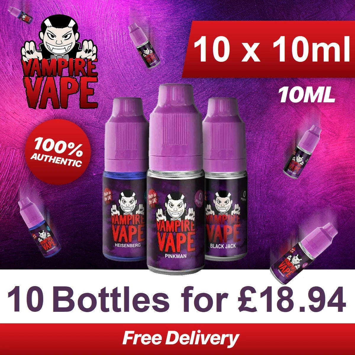 Vampire Vape E-Liquids & E-Cig Cartridges for sale