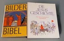 VINTAGE GERMAN CHRISTIAN CHILDRENS BOOKS STORIES OF JESUS AND OLD TESTAMENT...