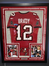 Tom Brady Tampa Bay BUCS Autographed Nike Vapor Elite Fanatics Jersey Framed