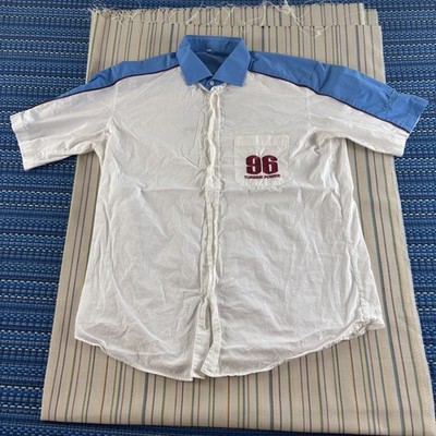 Qatar Marine Sports Federation Shirt Mens XL White Blue Sparco 96 Turbine Racing