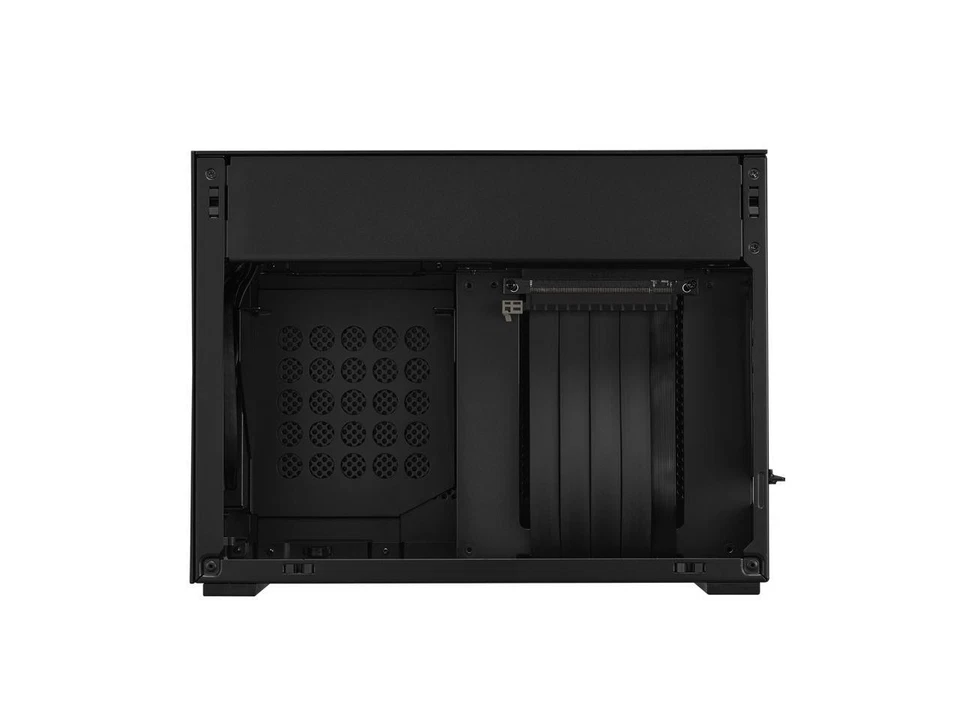 LIAN LI A4-H2O Black SPCC / Aluminum Mini-ITX Computer Case, PCI4.0 Riser Card - Image 2 of 4