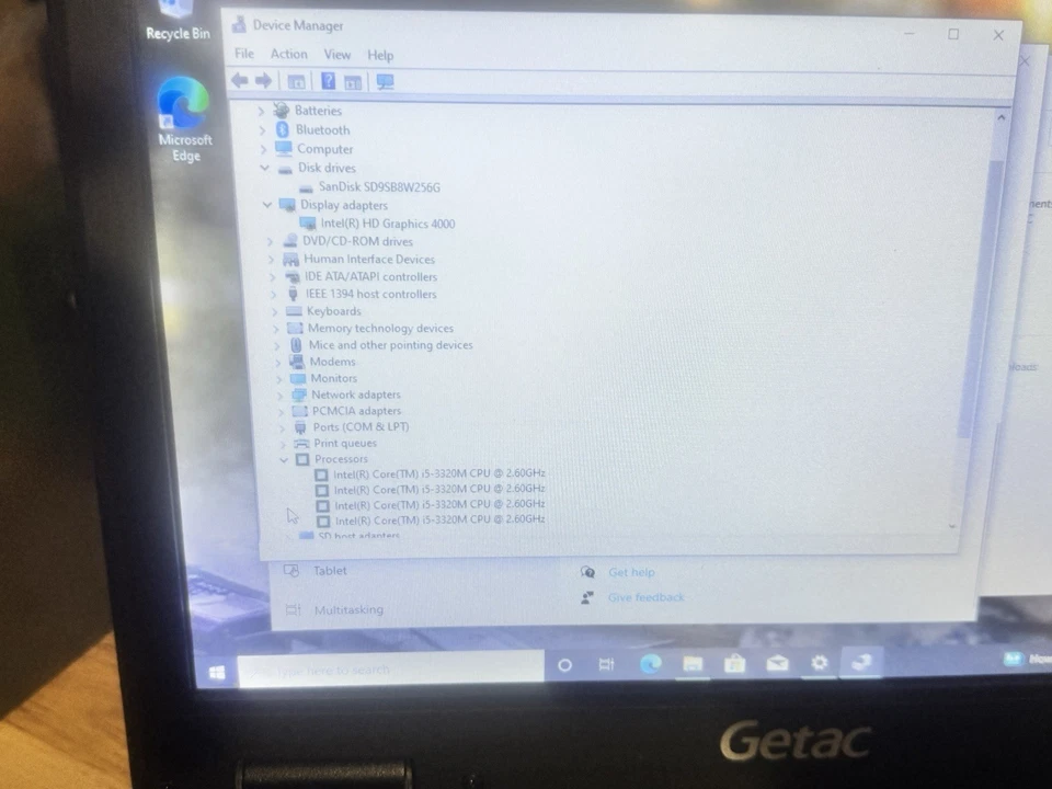 Getac S400 G2 i5-3320m 8GB RAM 256GB SSD Windows 10 Pro CD/DVD привод сенсорный - Изображение 4 из 4