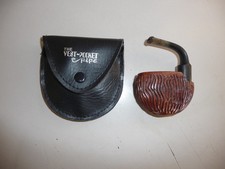 VINTAGE ROLEX BRIAR ITALY FOLDING VEST POCKET PIPE CASE SMOKED