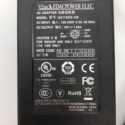 New 150W AC Adapter&Cord for Getac X500 G2/REA63X0442 Rugged Laptop