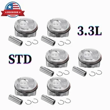 Engine Piston & Piston Rings Set STD for G6DH 2011-2019 Kia Sorento Sedona 3.3.L