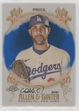 2021 Topps Allen & Ginter Chrome Blue Refractor /150 David Price #278 11o2