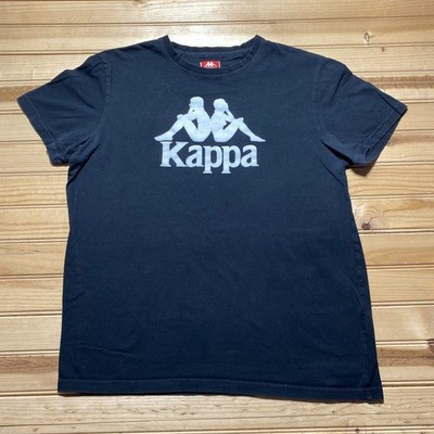Y2K Kappa Omini Silhouette Big Logo Athletic Sportswear Graphic T-Shirt - Large