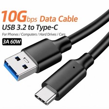 10Gbps USB 3.2 to Type-C Cable 3A 60W Fast Charging Data Cord