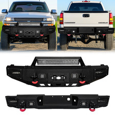 Vijay For 1999-2002 Chevy Silverado 25003500 Frontrear Bumper With Winch Plate