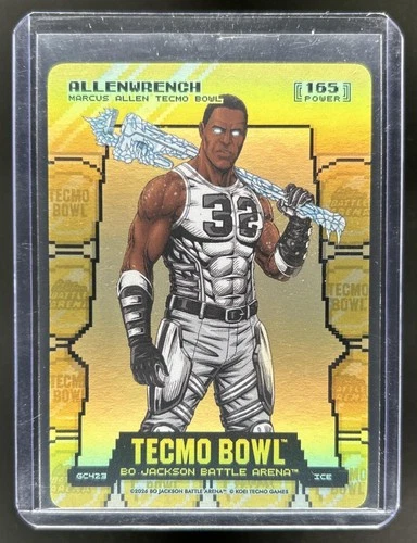 2026 Battle Arena Tecmo Bowl Allenwrench Gold Coin Flip Battlefoil SP #GC423