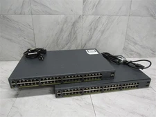 Lot of 2 Cisco WS-C2960X-48TS-LL V03 48 Port 2960X Gigabit Switch TESTED! 