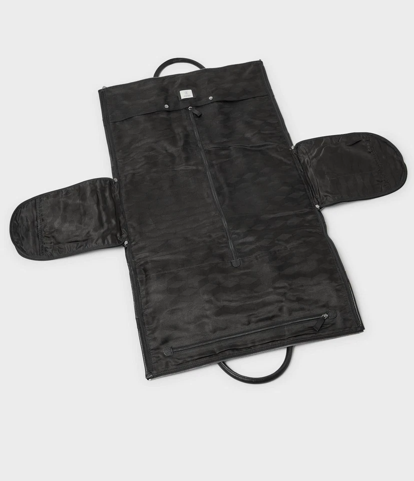 Bolso de fin de semana y bolso de ropa Saddler Orlando - cuero negro de alta calidad. Foto 4 de 4