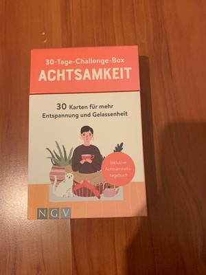 30-Tage-Challenge-Box Achtsamkeit: 30 Karten für mehr entspannung , sehr gut
