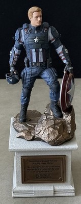 Marvel s Avengers Captain America Statue Earth s Mightiest Edition Game Figure