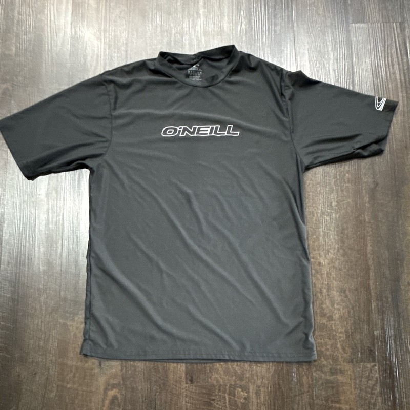 O'Neill Rash Guard Black Short Sleeve Surf Rash Guard Shirt Size Medium.