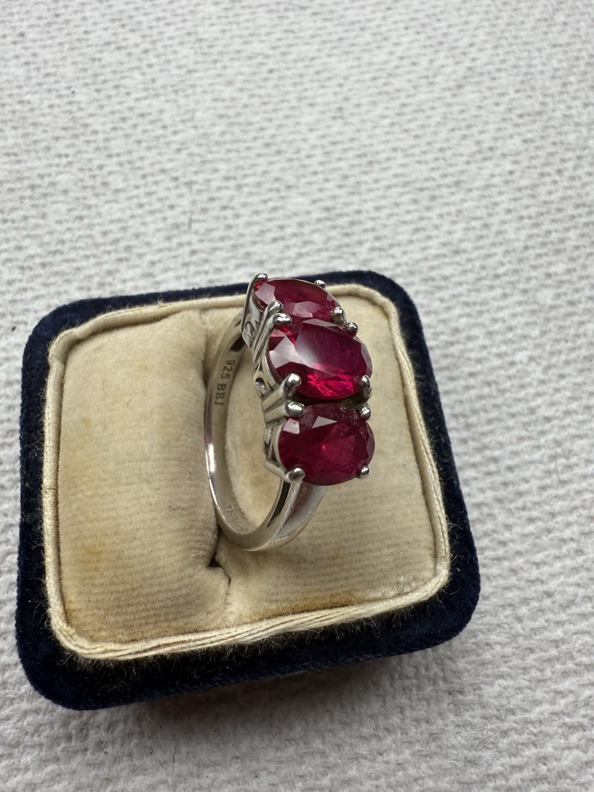 BBJ Signed Lab Created Ruby 925 Sterling Silver R… - image 5