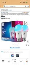 GE Cync A19 LED Smart Bulb, WIFI/Google Alexa, Color Changing 20 Bulbs