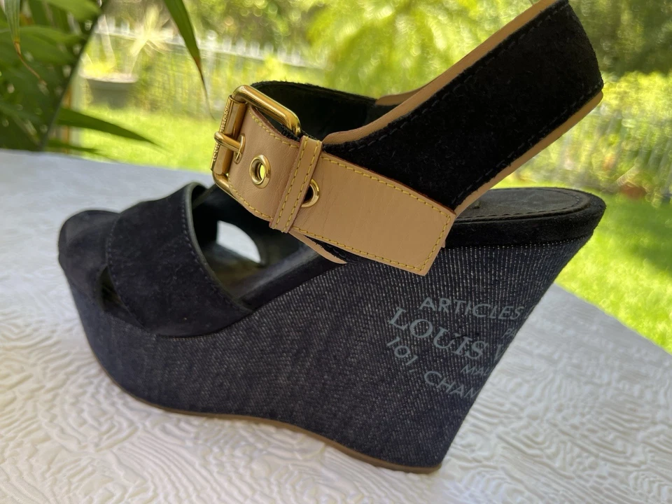 LOUIS VUITTON 蓝色牛仔布 40 码 — 第 3/4 张图片