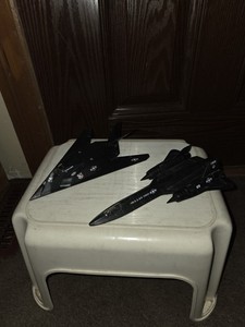 SR-71 Blackbird & F-117 Nighthawk Military Aircraft Desk Models