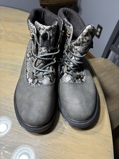 Hey Dude Womens 9 Tonya Eco Shield Chocolate Camo Snake Boots New With Tag