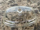 Pyrex 28 A2- 935-C Clear Glass Oval Lid Fits Smaller Golden Honeysuckle Bakers