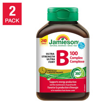 Jamieson™ Timed Release Ultra Strength B Complex , 2x 240 Count .