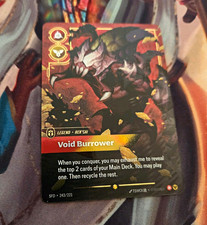 Rek'Sai - Void Burrower Riftbound SFD 243/221 Overnumbered — live eBay listing