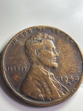 1940-D: Lamination and Other Errors - In Good Condition Lincoln Wheat Penny