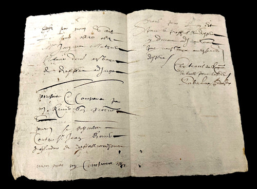 Antique Paper Manuscript from 1623