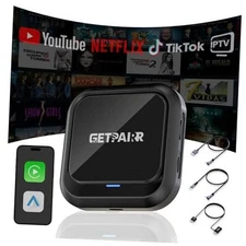 Magic Ai Box Wireless CarPlay Android Auto Adapter  Box 2.0, Dual-Band WiFi, 