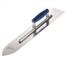 Toolty Flooring Trowel 500mm Stainless Steel Wooden Handle DIY