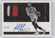 2016-17 Panini Noir Auto Prime Black and White 4/40 Nikola Mirotic #35 Auto 0q0